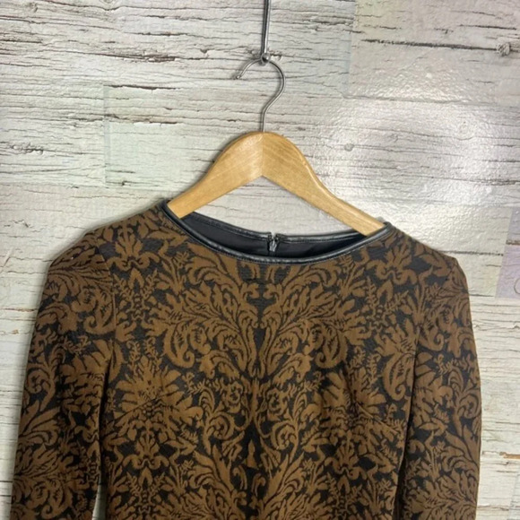 Vince Camuto brown black long sleeve dress size 2 sweater - Picture 3 of 7